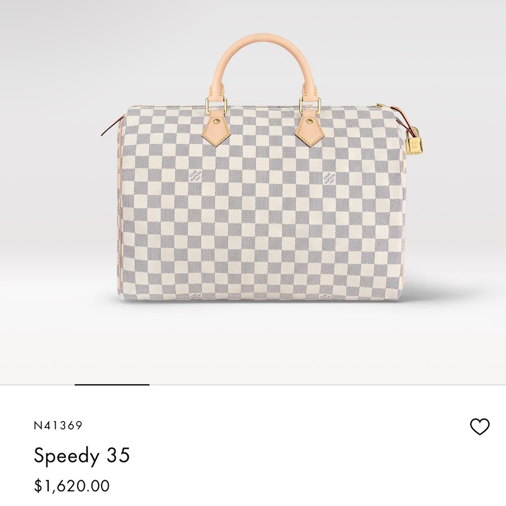 Authentic Louis Vuitton azur speedy 35